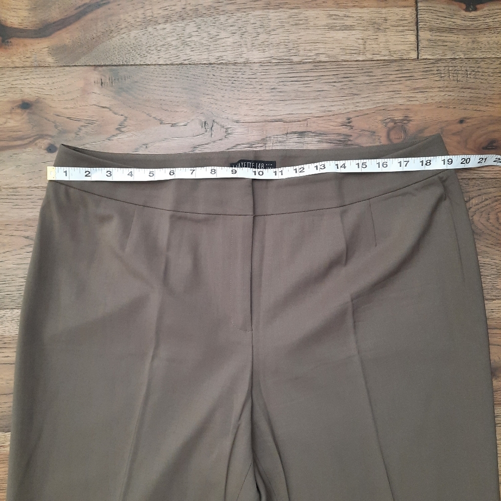 Lafayette 148 Stretch Virgin Wool Barrow Dress Pants - Picture 9 of 16